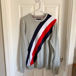 Tommy Hilfiger Diagonal Stripe Crewneck Sweater